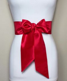 Crisp Taffeta Sash in Bright Red (MORE COLORS AVAILABLE), Taffeta Bow Belt, Formal Dress Sash, Christmas Sash, Holiday Sash, Satin Swank Sash Aesthetic, Elegant Ribbon Sashes As Gifts, Elegant Red Wedding Sash, Satin Ribbon Sashes For Evening Wear, Satin Ribbon Sash For Evening, Evening Satin Sash With Ribbon, Evening Satin Sashes With Ribbon Detail, Evening Satin Sashes With Ribbon, Satin Sashes With Ribbon For Gift