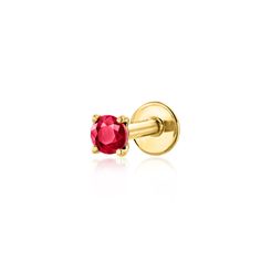 Fine Jewelery, Stud Earring, Ruby, Fine Jewelry, Yellow Gold, Stud Earrings, Yellow, Gold