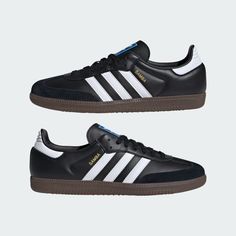 adidas Samba OG Shoes - Black | Free Shipping with adiClub | adidas US Sambas Black, Adidas Samba Black, Samba Og Shoes, Samba Adidas, Samba Shoes, Adidas Samba Og, Samba Og, Adidas Spezial, Black Gums