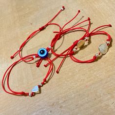 Some customized orders for my dear Etsy customers 🧿 Red Strings ❤️ Saint Benedict, evil eye and tiny heart bracelets ❤️ Protection for the whole family 🙌🏻🙌🏻💫💫💜💜 Personalized Spiritual Red Bracelets, Red Personalized Spiritual Bracelets, Personalized Red Spiritual Bracelets, Adjustable Red Rosary Bracelet For Friendship, Red Adjustable Friendship Bracelets As Gifts, Red Adjustable Cord Friendship Bracelets For Gifts, Red Adjustable Cord Friendship Bracelets As Gift, Red Adjustable Cord Friendship Bracelet Gift, Spiritual Friendship Bracelets With Adjustable Cord