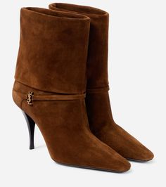 Designer Pumps, Paris Texas, Sheepskin Boots, Boots Sneakers, Metallic Bag, Saint Laurent Shoes, High Heel Boots Ankle, Brown Ankle Boots, Evening Shoes