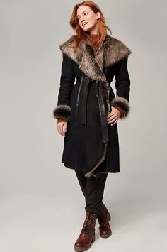 click to expand Russian Coat, Russian Female, Shearling Coat Womens, Wide Leather Belt, Sheepskin Coat, Raw Beauty, Shearling Coat, Women's Coats & Jackets, Lambskin Leather