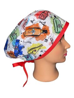 This hat is MADE TO ORDER!! Please allow up to 10 days before your hat is shipped! Placement of prints will vary for to cutting of the fabric! Pixie Style Tie Back 100% Cotton Smoke/pet free home Fabric is prewashed/ preshrunk in Tide Free & Gentle Pixie Styles, Scrub Hat, Scrub Hats, Scrub Caps, May 1, Tie Back, Scrubs, 10 Days, Caps Hats