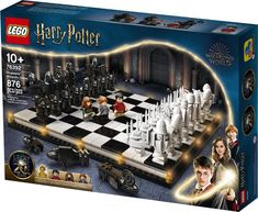 the lego harry potter chess set is in its original box and it's ready to be played