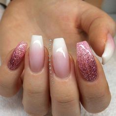 Burgundy to pink sparkle ombré Pink And White Ombre, Ombre Nail Art, Ombre Nail Art Designs, Spooky Nails, Ombre Nail, Nail Art Ombre, White Ombre, Nails 2024, Simple Nail Designs