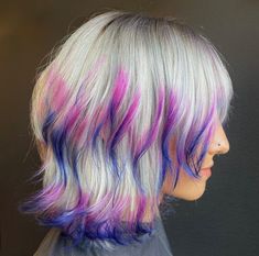 Cool Hair Dye, Queer Hair, Fantasy Inspo, Hair Doo, Best Hair Dye, 2023 Hair, Boring Hair, Wolf Cut