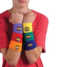 Superhero Wristbands (1 dozen) Superhero Bracelets, Superhero Theme Party, Superhero Theme, Superhero Party, Super Hero Costumes, Business Day, Wristbands, Winter Glove, Fingerless Gloves