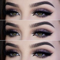 20+ Stunning Fall Makeup Ideas | The Crafting Nook by Titicrafty Plum Smokey Eye, Make Up Designs, Purple Smokey Eye, Wedding Day Makeup, Sparkling Eyes, Purple Eyeshadow, Dark Makeup