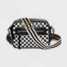 Camera Crossbody Bag With Strap - Universal Thread™ : Target Fun Purses, Mid 30s, Checkered Bag, Salem Mass, Cute Crossbody Bags, Target Gifts, Travel Purse, Feeling Confident, Simply Chic