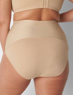 Available in Plus Size. Our game-changing Totally Smooth high-waist brief panty in soft microfiber fabric offers 360 degrees of smoothing support and all-day comfort.           FIT:           Full coverage.           High Waist. Takes tummy coverage (and comfort) to the max.            SHAPEWEAR LEVEL 2: Medium Shaping. Everyday smoothing with some built-in tummy control.                     FEATURES:                  Back body band contours to your curves           100% Cotton-lined gusset Supportive Solid Color Shapewear Bottoms, Full Coverage Shapewear Bottoms With Contoured Waistband, Micro-elastic Beige Shapewear Bottoms, Beige Full Coverage Smoothing Bottoms, Solid Color Brief Shapewear Bottoms, Beige Smoothing Full Coverage Bottoms, Beige High Waist Bottoms With Soft Touch, Beige Soft Touch Brief Bottoms, Supportive No-show Bottoms With Moderate Coverage