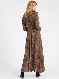 Heritage Sheer Maxi Shirt Dress | Banana Republic Maxi Dress With Boots, Fall Maxi Dress, Chocolate Clothes, Fall Maxi, Maxi Dresses Fall, Maxi Shirts, Maxi Shirt Dress, Our Legacy, Georgette Fabric