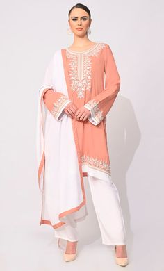 Pearls Embellished Burlwood 3 Pc Salwar Kameez Sitara Work, Kids Abaya, Kurta Pants, Mens Items, Kurta With Pants, Kids Items, Shine On, Womens Tunics, Festive Season