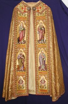 Traditional Catholicism, Holy Mary, Sacred Art, Costume Design, Tunics, Cape, Embroidery, Wardrobe