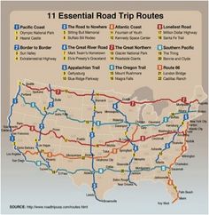 a map with the road names and directions for each state in one place on this map