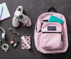 Go big with the Big Student backpack. Two large main compartments offer ample storage for your supplies, a dedicated laptop sleeve helps keep your electronics safe, and zippered utility pockets keep all of your gear organized. Big has never looked so cool. Functional Backpack With Pockets For School, Big Jansport Backpacks, Jansport Cool Student Backpacks, Jansport Backpacks Pink, Gray Jansport Backpacks, Jansport Backpacks Big Student With Laptop Pocket, Galaxy Backpack, Gear Organizer, Student Backpacks