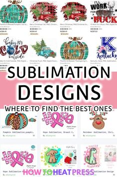 the words sublimation designs where to find the best ones