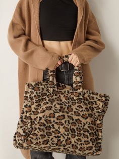 Details Composition: 100% Polyester Size Fit Fit Type: Regular Fit Length: 56CM, Width: 22CM, Height: 32CM Cm Inch Size One Size One Size Care Instructions None Casual Leopard Print Bag For Fall, Casual Leopard Print Fall Bag, Large Brown Casual Shoulder Bag, Large Casual Brown Shoulder Bag, Trendy Beige Shoulder Bag For Weekend, Leopard Print Bags For Fall, Brown Large Capacity Shoulder Bag For Weekend, Heading Fonts, Grid Style