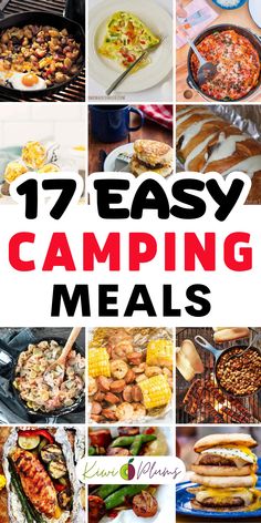 Looking for easy camping dinner ideas? Check out our delicious and healthy camping meals that are perfect for a crowd! From camping foil packet meals to campfire meals cooked on the grill, we have plenty of camping food ideas to satisfy your cravings. Don't miss our camping desserts and snacks! With these camping grill recipes, you'll be able to whip up easy camping meals in no time. Whether you're a seasoned camper or just starting out, our camping meals for dinner are sure to impress. Grill Camping Meals, Easy Camping Snacks, Best Camping Meals, Group Camping, Camping Breakfast, Large Group Meals, Camping Dinners, Easy Camping Meals