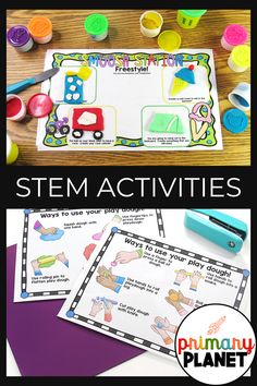 Are you looking for engaging STEM activities and STEM challenges that are hands-on and fun? Playdough can be a great tool to help kids learn and explore concepts in science, technology, engineering, and math. From building volcanoes to creating mazes, kids will love these fun activities that will get them thinking, problem-solving, and having a blast while they learn. Stop by The Primary Planet to learn more! 5th Grade Stem Activities, Fall Stem Activities, Tracking Reading, Fall Stem, Stem Challenge, Playdough Mats, Cold Treats, Stem Steam, Teaching Life