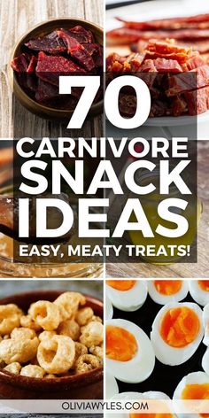 the top ten carnivor snack ideas for easy and tasty treats to eat