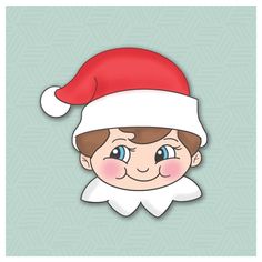 a cartoon character wearing a santa hat