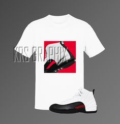 Rock the freshest style with the Jordan 12 Red Taxi inspired T-Shirt! 🔥 Made from a soft and lightweight cotton blend, this t-shirt is comfortable and flattering for both men and women. The Classic graphics on this t-shirt are inspired by the iconic Jordan 12 Red Taxi colorway, making it a must-have for any sneakerhead. This t-shirt is made from a combination of 100% combed and ring-spun cotton, polyester, and pre-shrunk fabric. It features shoulder-to-shoulder taping and side-seaming for added Red Hip Hop T-shirt With Graphic Design, Red Casual T-shirt With Graphic Design, Trendy Red T-shirt For Streetwear, Red Relaxed Fit Hip Hop T-shirt, White Fan Apparel T-shirt For Streetwear, Red Hip Hop T-shirt For Summer, Red T-shirt For Summer Streetwear, Urban Red Graphic Print T-shirt, Sporty Graphic Design Shirt For Summer