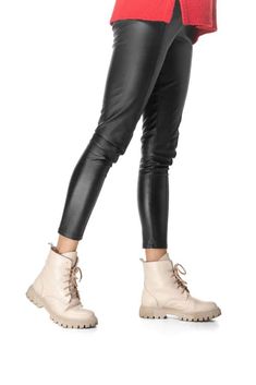 Faux Leather Leggings: Stylish and Versatile Pants for Any Occasion How To Wear Faux Leather Leggings, Leather Leggings Look, Striped Nail Designs, 5 Outfits, Black Faux Leather Leggings, Versatile Pants, Outfits To Try, Only Shoes