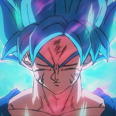 a close up of the face of gohan from dragon ball super broly anime