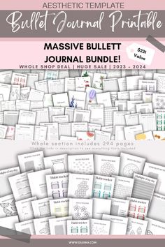 Artistic Planning at Its Best: Must-Have Bullet Journal Printable Templates - Aesthetic Creative Journaling — DIAxNA Bujo Aesthetic