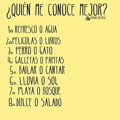 a yellow poster with the words quien me conocce memory? on it