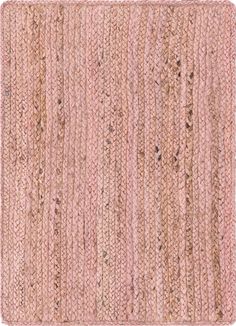 Unique Loom Braided Jute MGN-5-7-8 Light Pink Area Rug main image Pink Jute Rug, Organic Home Decor, Blush Rug, Orange Bedroom, Organic Home, Braided Jute Rug, Solid Area Rugs, Jute Area Rugs, Solid Rugs