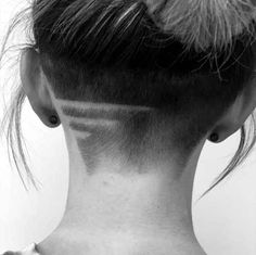 Girl Undercut, Undercut Hair, Nape Undercut, Shaved Undercut