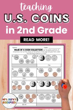 teaching U.S. coins in 2nd grade Counting Coins