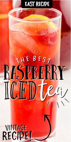 the best raspberry iced tea recipe