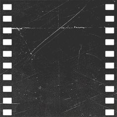 an old film strip with white squares on it