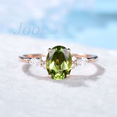 1.5ct Oval Natural Peridot Ring 10K Rose Gold Green Engagement Ring August Birthstone Wedding Ring Personalized Anniversary/Birthday Gifts HOW TO STYLE : This Peridot ring in sterling silver packaged in delicated gift box ,It is the most versatile and elegant statement ring for casual days in the office and nights out. It's your go-to statement piece whatever the occasion. It also can be personalized to show your uniqueness in the party, date, banquet. AFTER-SALE SERVICE : 30 days money-back guarantee and for any reason, you are not satisfied with your purchase, please contact me and I will quickly handle your request within 24 hours. DETAILS: - Material : 925 Sterling Silver (Hypoallergenic, Nickel Free, Tarnish Resistant)Solid 14k/18k gold,platinum PLEASE choose silver or platinum if you Oval May Birthstone Ring For Wedding, Oval Green Birthstone Ring For Wedding, Oval Peridot Birthstone Ring For Anniversary, Oval Peridot Wedding Ring, Peridot Ring Engagement, Green Engagement Ring, Birthstone Wedding Ring, Green Engagement Rings, Peridot Engagement Rings