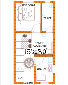 the floor plan for an apartment