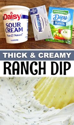 this ranch dip is loaded with thick and creamy ranch dip mix, it's ready to be eaten