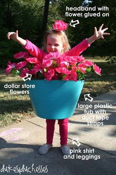 Flower Pot Costume, Carnaval Costume, Creative Costumes, Homemade Halloween, Fantasias Halloween, Theme Halloween, Cute Costumes, Diy Halloween Costumes