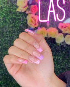 Nails Rosa Barbie, Cute Acrylic Nail Designs, Coffin Nails Long, Pink Acrylic, Short Acrylic Nails Designs, Uñas Acrilicas, Manicures Designs, Pink Acrylic Nails, Square Acrylic Nails