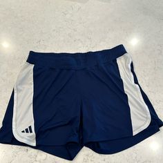 Adidas 5” Designed For Training Shorts. New With Tags. Has Underwear Style Lining. Shorts Adidas, Adidas Shorts, Training Shorts, Blue Adidas, Shorts Athletic, Adidas Men, Mens Shorts, Blue White, Blue And White