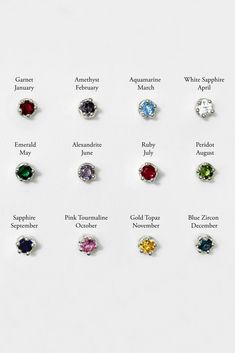 Large, 6mm lab-grown birthstones in our organic chunky crown setting. *Please allow 2-4 weeks of production time for gold. Birthstone Earrings, Birthstone Earring, Statement Bracelet, Caicos Islands, Red Garnet, Turks And Caicos Islands, Ring Necklace, Trinidad And Tobago, Lab Grown