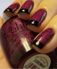 Cuteee! CLICK.TO.SEE.MORE.eldressico.com Chloe Nails, Tips Nails, Matte Nail Polish, Nails Winter, Get Nails, French Tips, Nailed It, Opi Nails