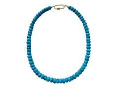 "This beautiful Turquoise faceted rondelle candy necklace is guaranteed to add a POP of happy to your day!!  Gorgeous by itself and also great for layering with other necklaces!! Handmade with 8mm faceted rondelle Turquoise beads.  The length is 17\".  The clasp is a gold carabiner.  You can also add charms to the carabiner clasp for a personalized pop of FUN!!" Turquoise Rondelle Beaded Necklace Single Strand, Turquoise Rondelle Beaded Necklace, Adjustable Faceted Turquoise Necklace, Adjustable Faceted Turquoise Beaded Necklaces, Turquoise Rondelle Single Strand Necklaces, Turquoise Rondelle Single Strand Necklace, Turquoise Necklace With Lobster Clasp And Round Beads, Turquoise Necklaces With Faceted Beads, Turquoise Rondelle Beaded Necklaces