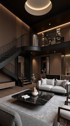 Modern House Facades, Living Room Design Decor, Entertainment Room, Facade House, My Dream Home, Architecture House, Apartment Decor, Living Room Designs, Bedroom Design