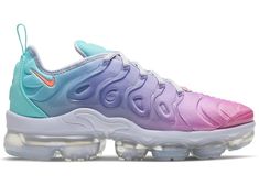 Nike Air VaporMax Plus Pastel (W) - CW5593-700 Nike Vapormax Plus, Tn Plus, Nike Air Vapormax Plus, Air Vapormax Plus, Nike Vapor, Air Vapormax, Red And Teal, University Blue, Nike Air Vapormax