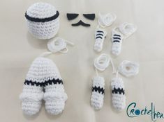 the crochet kit is ready to be made into a star wars trooper costume