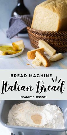 bread machine italian bread is being made in a loaf pan