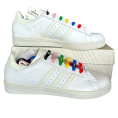 Adidas Adicolor Century Lo W3 - White Series Rare - Limited Edition - 5000 Never Worn - Good As New - With Tags Men’s 10.5 Collectible Comes With A Variety Of Colored Shoelaces: Black, Pink, Green, Yellow, Blue, Red, & White Adidas Yu Gi Oh, Jordan 1 Gym Red, Jordan 1 Royal Blue, Jordan 1 Royal, Mens Grey Shoes, Red Trainers, Nike Sb Zoom, Nike Air Jordan 6, Balenciaga Men