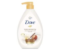 Looking for a skin cleanser that indulges your senses and helps to soften skin? The #1 dermatologist recommended body wash, Dove Pampering Body Wash nourishes your skin and senses with shea butter and warm vanilla while leaving skin soft and smooth. This Shea Butter body wash is sulfate and parable-free with a mild, pH-balanced formula, making it a great body wash for dry skin unlike a typical bath soap or cleanser. This body wash uses Dove Moisture Renew Blend, a combination of skin-natural nou Dove Purely Pampering, Sulfate Free Body Wash, Vanilla Body Wash, Best Body Wash, Dove Beauty, Dove Body Wash, Natural Body Wash, Shea Body Butter, Skin Cleanser Products